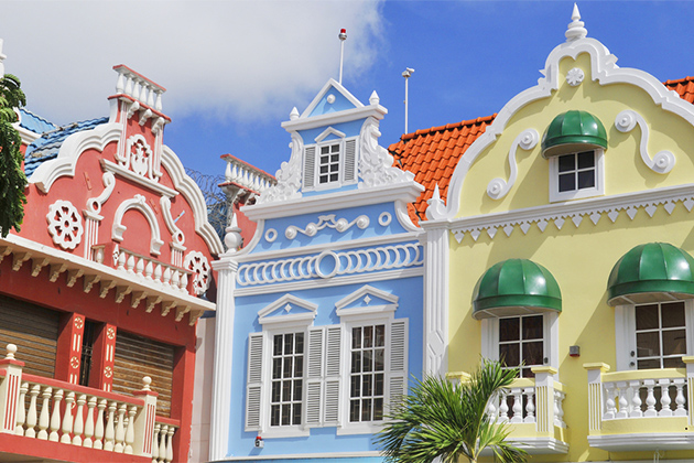 Dutch architecture in Oranjestad, Aruba (Photo: meunierd/Shutterstock.com) Southern Caribbean Cruise Tips