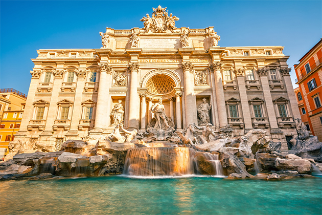 Fountain of di Trevi in Rome, Italy (photo: S. Borisov/Shutterstock) Western Mediterranean Cruise Tips