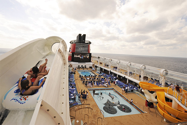 The Disney Fantasy watercoaster (Photo: Disney Cruise Line) Disney watercoaster