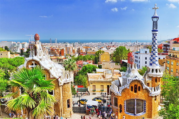 Park Guell in Barcelona (Photo: Brian Kinney/Shutterstock) Barcelona skyline