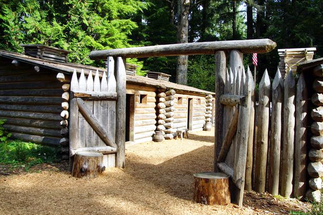 Fort reconstruction at Lewis and Clark National Historical Park, Oregon (photo: steve estvanik/Shutterstock) Lewis and Clark Historical Fort