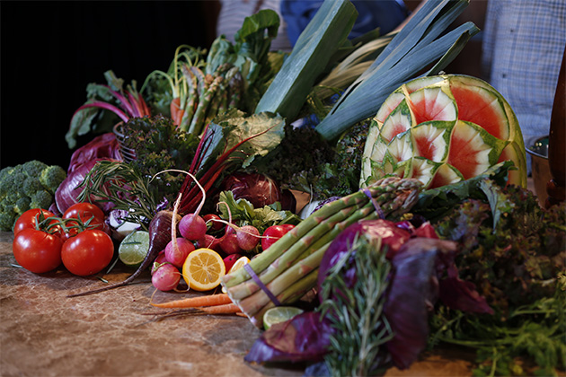Fresh ingredients at the Culinary Arts Center (Photo: Holland America Line) Fresh ingredients