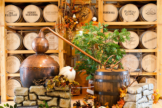 The Heaven Hill Distillery (Photo: Irina Mos/Shutterstock) Barrels at the Heaven Hill Distillery at Bardstown, KY