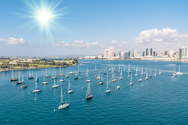 San Diego skyline and Waterfront (Photo: View Apart/ Shutterstock) San Diego skyline and Waterfront