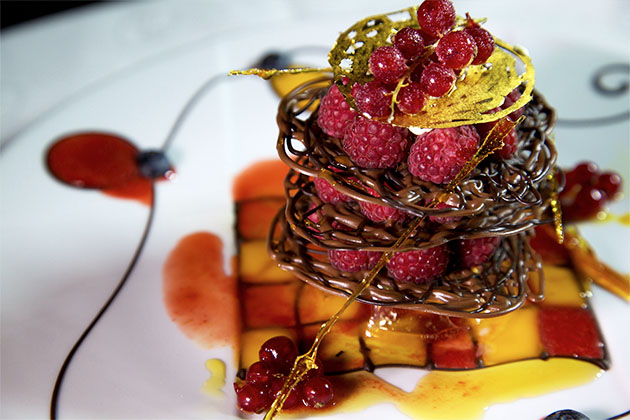 Chocolate and Raspberry Dessert (Photo: SeaDream Yacht Club) Chocolate and Raspberry Dessert