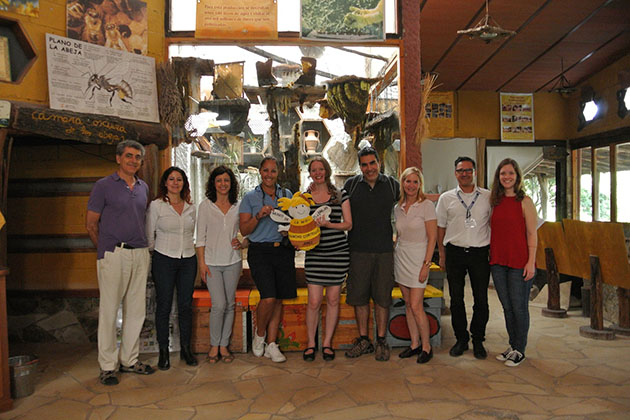 Apitherapy tour group (Photo: John Garay) Apitherapy tour group