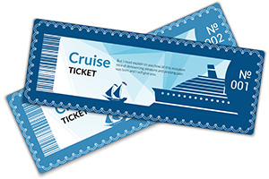 Cruise Ticket (photo: Macrovector/Shutterstock) cruise ticket