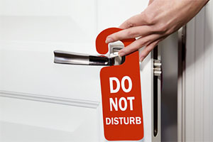 (photo: Volkova Vera/Shutterstock) do not disturb
