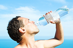 Drink lots of water - photo compliments of gurinaleksandr/Shutterstock drink water