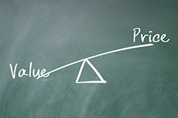Cost vs Value - photo compliments of woaiss/Shutterstock cost vs. value
