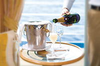 Champagne in Suite - photo courtsey of SilverSea Champagne in Suite - photo courtsey of SilverSea