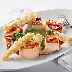 Scallops from Ocean Blue photo courtesy of Norwegian Cruise Lines Ocean Blue photo courtesy of Norwegian Cruise Lines