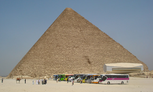 The Pyramids at Giza in Cairo The Pyramids at Giza in Cairo