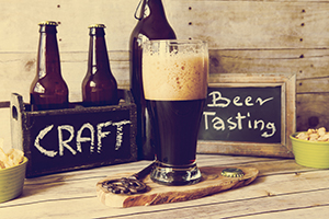 MaxyM/Shutterstock Glass of craft beer for tasting