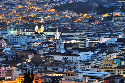 Quito Photo courtesy of Xavier P/Shutterstock Downtown view of Quito, Ecuador