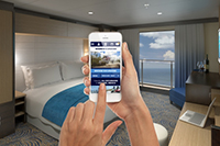 Staying in touch onboard Quantum - photo courtesy of Royal Caribbean Staying in touch onboard Quantum - photo courtesy of Royal Caribbean