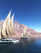 Feluccas near Aswan felucc-egypt