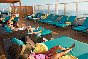 Adult only Serenity Deck on Carnival (photo: Carnival Cruise Line) Adult only Serenity Deck on Carnival