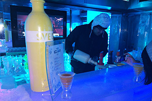 Ice Bar on Norwegian Getaway (photo: Brittany Chrusciel) Ice Bar