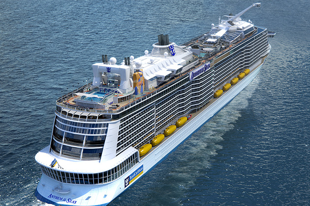 Royal Caribbean's Anthem of the Seas shortly after its 2015 debut. (photo: Royal Caribbean International) Anthem of the Seas