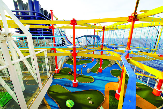 Ropes Course on Norwegian Breakaway (photo: Norwegian Cruise Line) Norwegian Breakaway - Ropes Course
