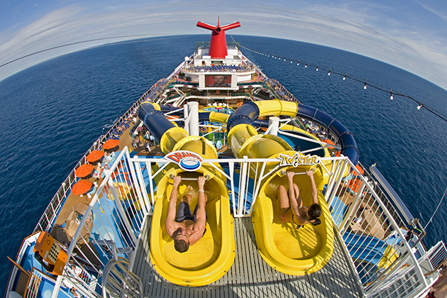 Waterslides on Carnival Dream (photo: Carnival Cruise Line) Carnival Dream - Waterslides