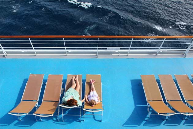 Cruises offer experiences beyond the boat (Photo: Pavel L Photo and Video/Shutterstock) Cruise deck loungers