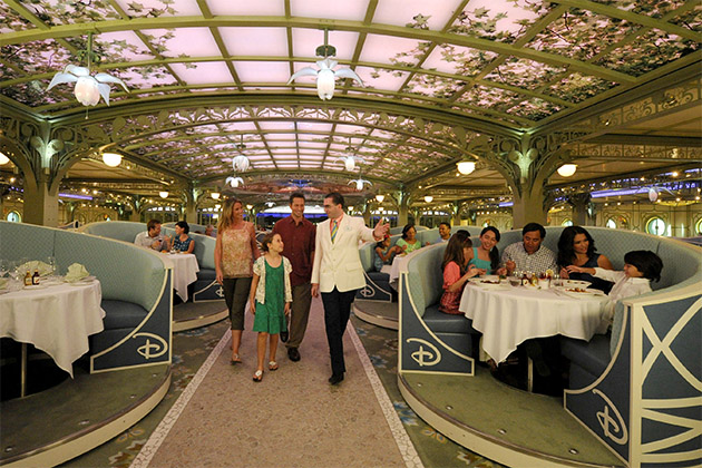 The Enchanted Garden restaurant on Disney Dream (photo: Disney Cruise Line) Disney Dream - Enchanted Garden