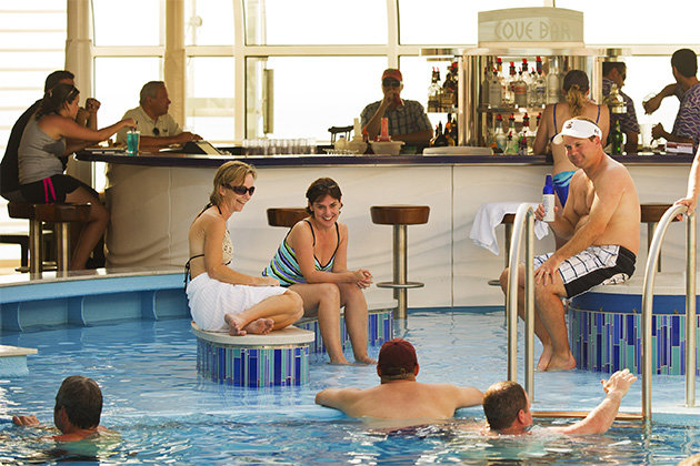 The Quiet Cove adult only pool on Disney Dream (photo: Disney Cruise Line) Disney Dream - Quiet Cove