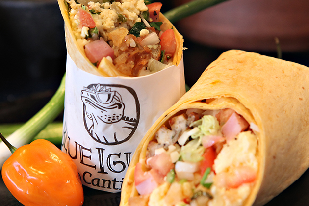 Breakfast burrito from BlueIguana on Carnival Liberty (photo: Carnival Cruise Line) Carnival Liberty - BlueIguana