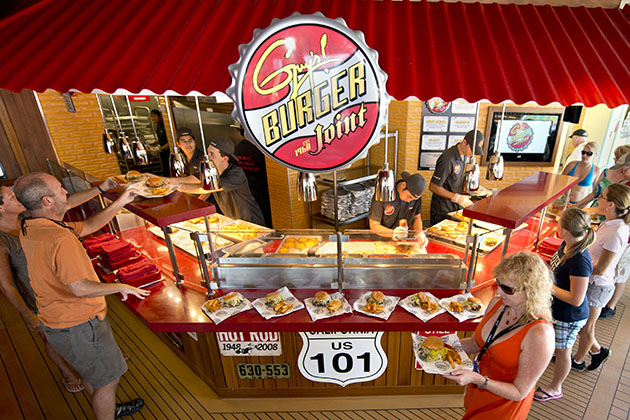 Guy's Burger Joint on Carnival Liberty (photo: Carnival Cruise Line) Carnival Liberty - Guy's Burgers