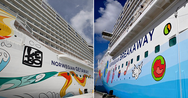 Norwegian Getaway v Norwegian Breakaway (photo: Texas.713/Flickr and Cruise Critic) Norwegian Getaway v Norwegian Breakaway