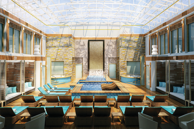 The Haven Courtyard on Norwegian Escape (Rendering: Norwegian Cruise Line) Haven Courtyard