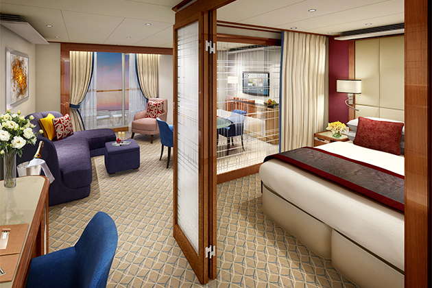 The Penthouse Suite on Seabourn's Encore (Rendering: Seabourn) Seabourn Encore