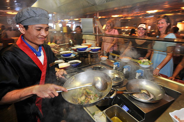 Mongolian Wok on Carnival Splendor (photo: Carnival Cruise Line) Carnival Splendor - Mongolian Wok