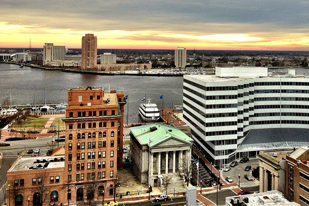 The waterfront in Norfolk, Virginia. (photo: Jeff Self/flickr) Norfolk, Virginia's waterfront