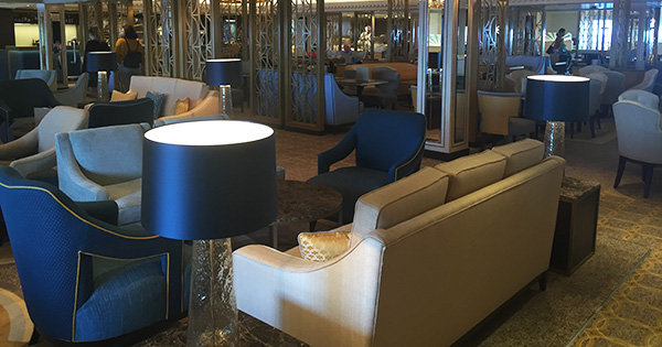 Carinthia Lounge on QM2 (photo: Kerry Spencer) Carinthia Lounge on QM2