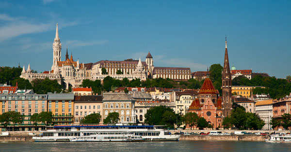 River ship on the Danube, used to illustrate popularity of river cruising in UK (image: Yulia B/Shutterstock) River ship on the Danube in Budapest