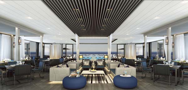 Pool (Photo: Scenic) cruise ship pool view from inside