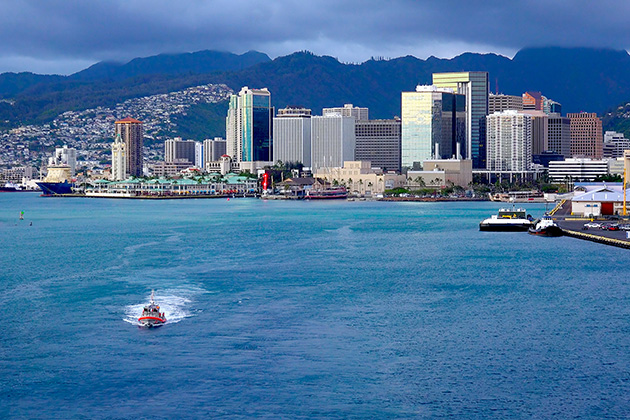 Embarkation In Honolulu Cruise Port