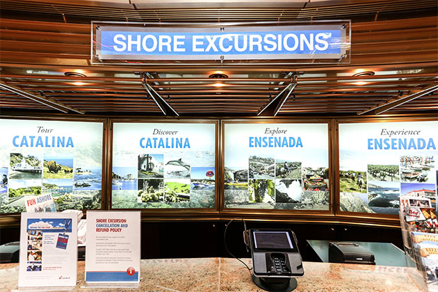 Shore Excusrsions Desk on Carnival Imagination