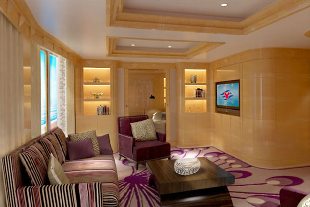 Artist Rendering of Concierge Royal Suite (image: Disney Cruise Line) Concierge Royal Suite