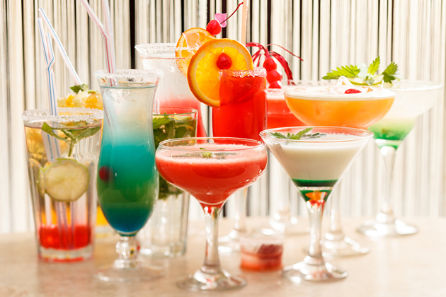 assorted cocktails