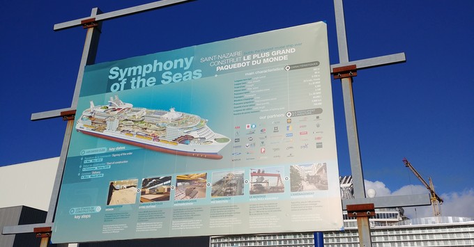 Visiting Symphony of the Seas at the shipyard (Photo: Dori Saltzman/Cruise Critic) Visiting Symphony of the Seas at the shipyard