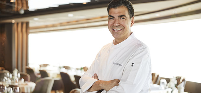 Michelin-starred Spanish chef Ramon Freixa will create new menu items for MSC Cruises (Photo: MSC Cruises) Michelin-starred Spanish chef Ramon Freixa will create new menu items for MSC Cruises