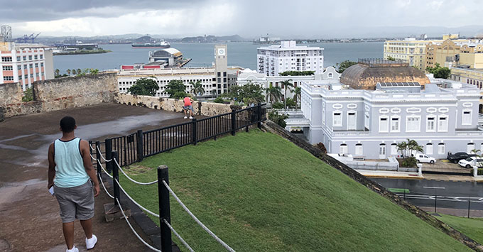 A view of the Port of San Juan from Fort San Cristobal (Photo: Brittany Chrusciel) A view of the Port of San Juan from Fort San Cristobal