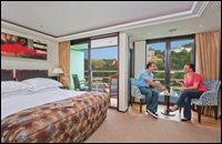 Stateroom with French balcony and outside balcony Stateroom with French balcony and outside balcony