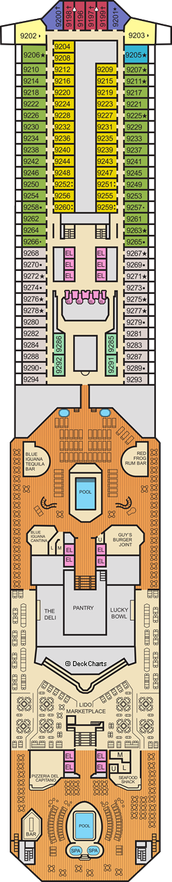 Carnival Sunrise: Lido Deck Carnival Sunrise: Lido Deck