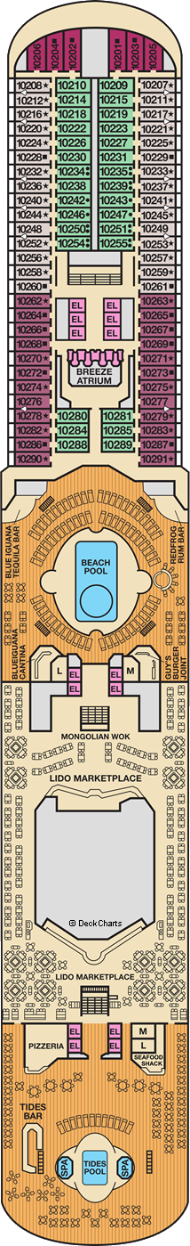 Carnival Breeze: Lido Deck Carnival Breeze: Lido Deck