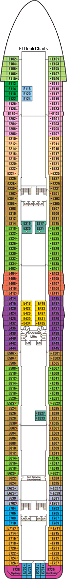 Royal Princess Cruise Ship: Deck Plans on Cruise Critic